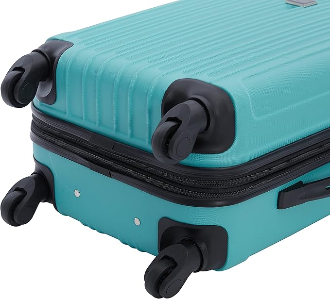 Travelers Club Midtown Hardside 4-Piece Luggage Travel Set, Emerald