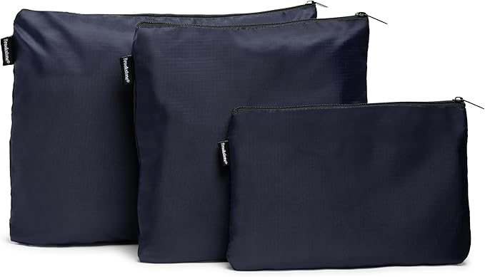 Brookstone Packing Cubes - 6 Piece Compression Packing Cubes for Travel Essentials - Luggage Sets Cube Storage Organizer Bags, Size One Size, Blue