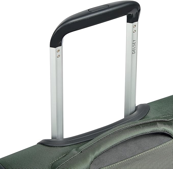 DELSEY PARIS Sky Max 2.0 Softside Expandable Luggage with Spinner Wheels, Green, 2-Piece Set (21/Duffle)