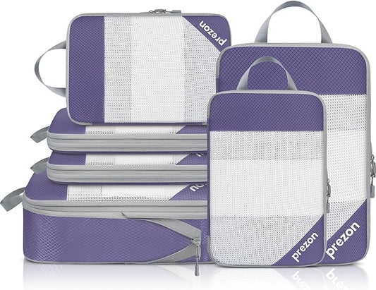 Compression Packing Cubes for Travel, Lightweight Vacation Travel Essentials, Travel Accessories for Suitcase Organizer Bags Set, Durable Luggage Organizer