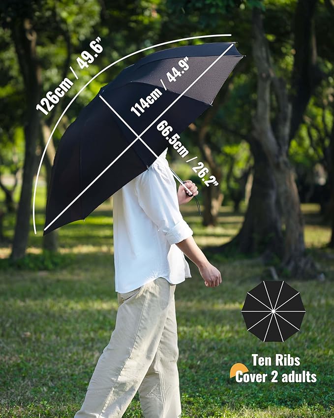 Travel Compact Umbrella Windproof - Portable Automatic Umbrellas for Rain, Inverted Folding Umbrella for Men and Women