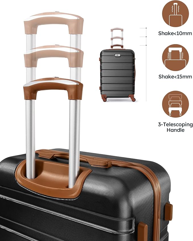 Suitour 2 Piece Luggage Sets,Hard Shell Carry on Luggage and Lightweight 28 inch Checked Luggage for Travel (20 in/28in)