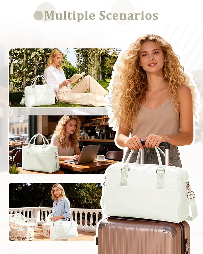 Gym Bag Womens,Travel Duffel Carry on Bag Sport Tote Bag Weekend Overnight Bag