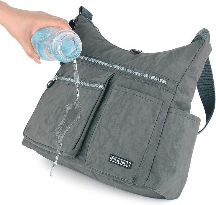 MHCNLL Crossbody Bag with Anti Theft RFID Pocket - Women Lightweight Water-Resistant Purse