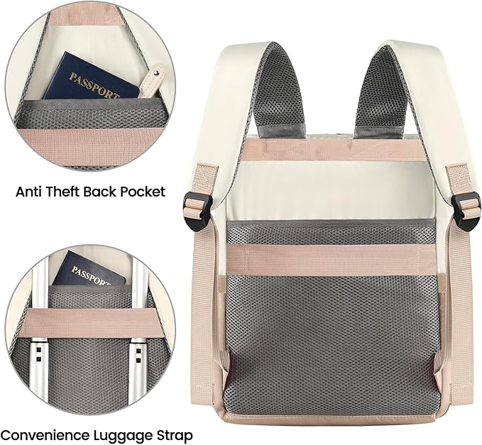 FALANKO Backpack for Women, 15.6 Inch Laptop Backpack, Water Resistant Work College Computer Teacher Nurse Doctor Backpack Bookbags Office Business Backpacks