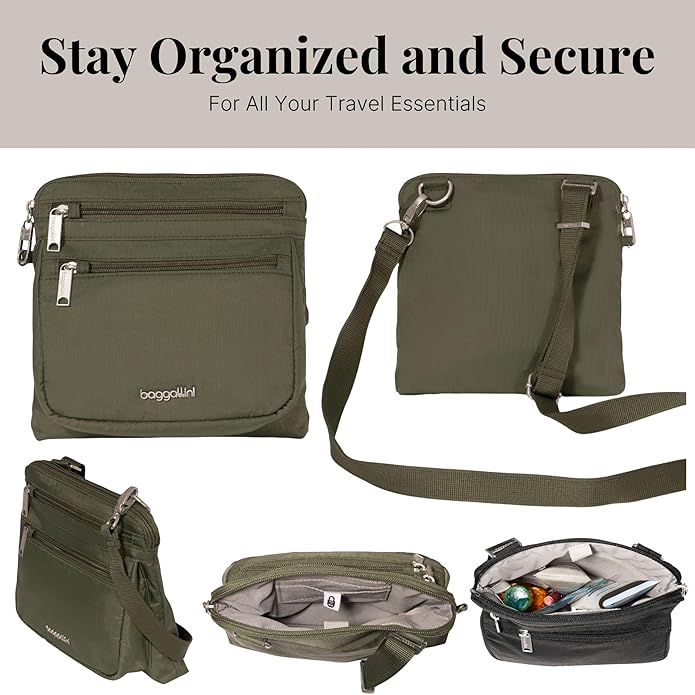 Baggallini womens Securtex Anti-theft Crossbody