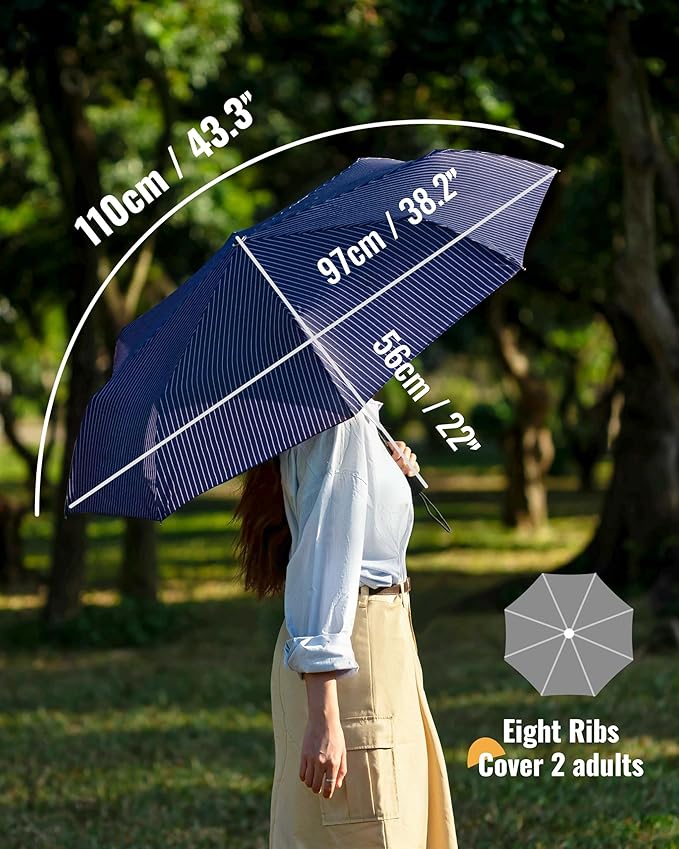 Travel Compact Umbrella Windproof - Portable Automatic for Rain, Folding Umbrella for Men and Women, Portable 210T Fabric