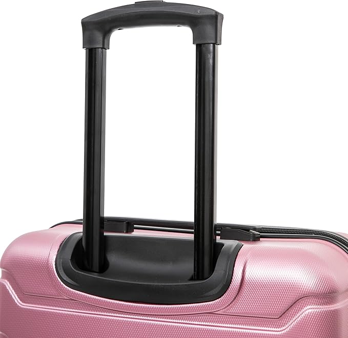 InUSA TREND Luggage with Spinner Wheels | Durable Lightweight Hardshell Suitcase, Travel bag with Handle and Trolley, 20-Inch Carry On Small Luggage | Rose Gold