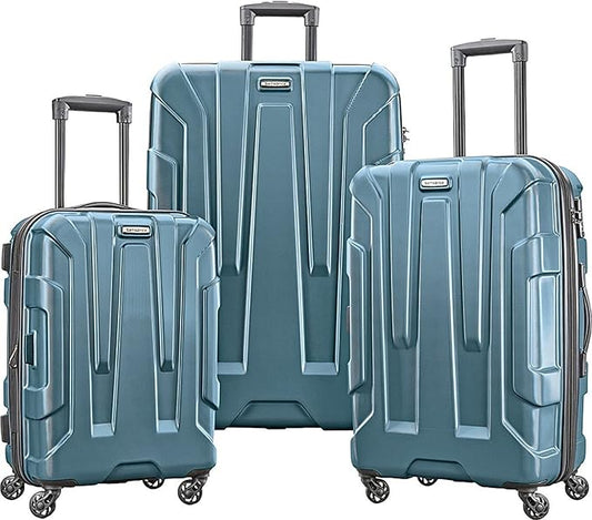 Samsonite Centric Hardside Expandable Luggage with Spinner Wheels, Teal, 3-Piece Set (20/24/28)