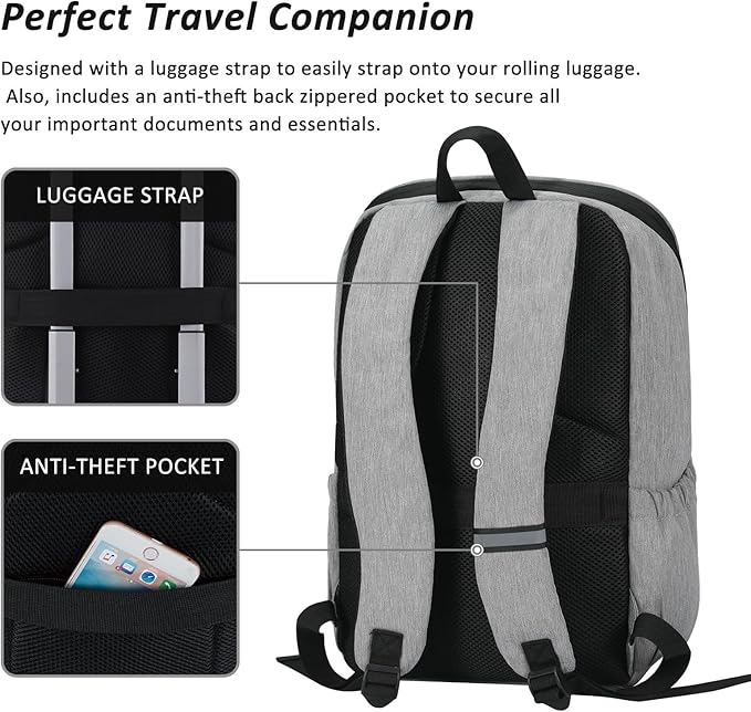 MAXTOP Deep Storage Laptop Backpack Business Anti-theft Backpacks[Water Resistant] College Computer Bookbag Fits 16 Inch Laptop