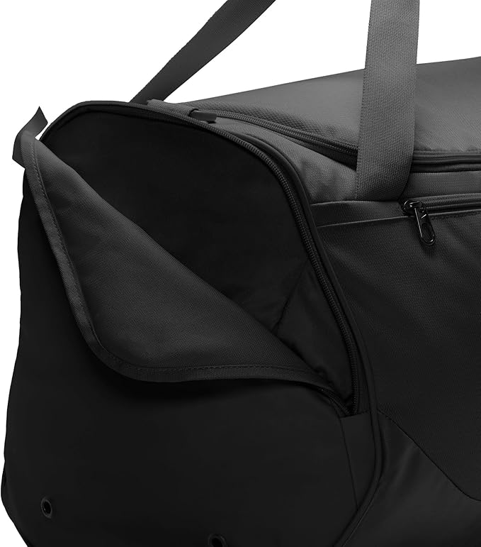 Nike Brasilia Duffel (Medium), Black/Black/White, MISC