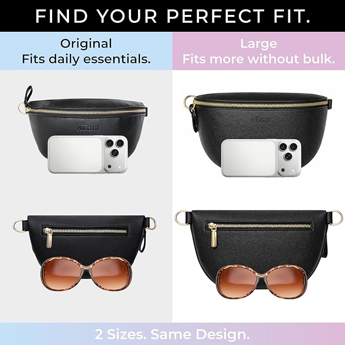 Leather RFID Anti Theft Sling Bag for Women, Pickpocket Proof Travel Crossbody Bag, RFID Blocking Crossbody Purse for Women