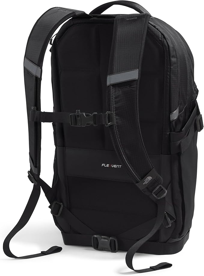 The North Face Recon Everyday Laptop Backpack - Daypack, Water Repellent, Laptop Sleeve, 2 Water Bottle Pockets, TNF Black/TNF Black-NPF, One Size