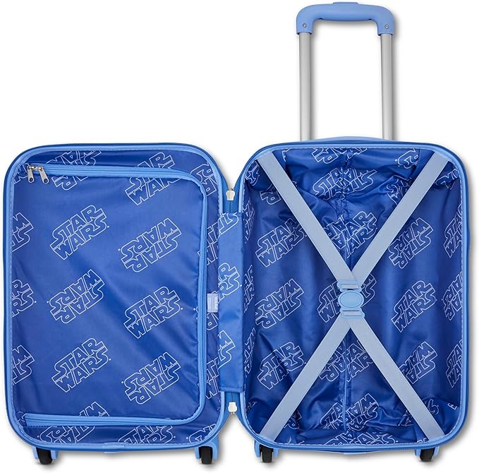 American Tourister Star Wars R2-D2 Carry-On Luggage - Airline Approved, Durable Hardshell with Favorite Rebel Droid - Roll Confidentially with Spinner Wheels & Colorful Adjustable Handle