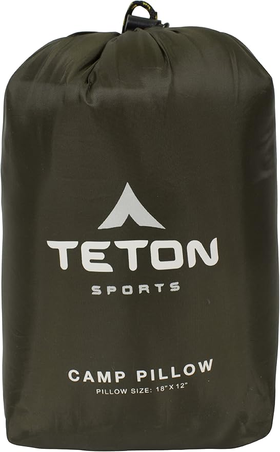 TETON Sports Camp Pillow; Great for Travel, Camping and Backpacking; Washable, Color