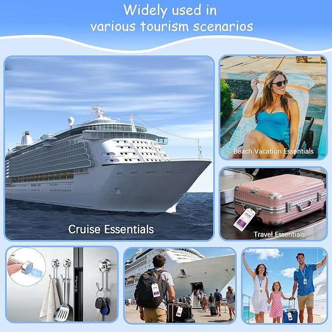 Towel Band for Beach Pool Lounge Chair Carnival Cruise Ship 2026 Packing List Essentials Card Lanyard Magnetic Hooks Vacation Must Haves Beach Towel Women Gift