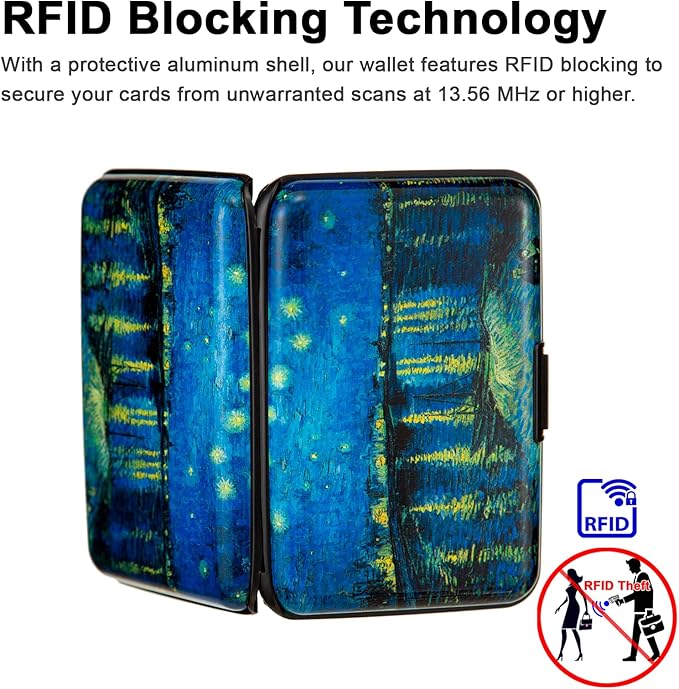 Credit Card Holder Small RFID Blocking Wallet Business Metal Slim Mini Aluminum Hard Case for Women Men