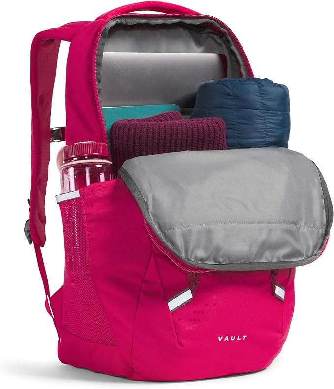 The North Face Women's Vault Everyday Laptop Backpack - Commuter Travel Bag, Water-Repellent, Spacious Main Compartment, Lali Guran/Rhododendron, One Size