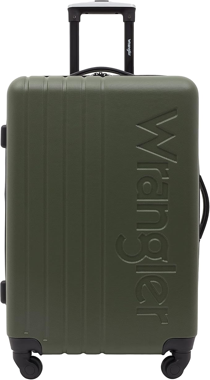Wrangler Quest Luggage Set, Olive Green, 3 Piece Set (30"/26"/22")