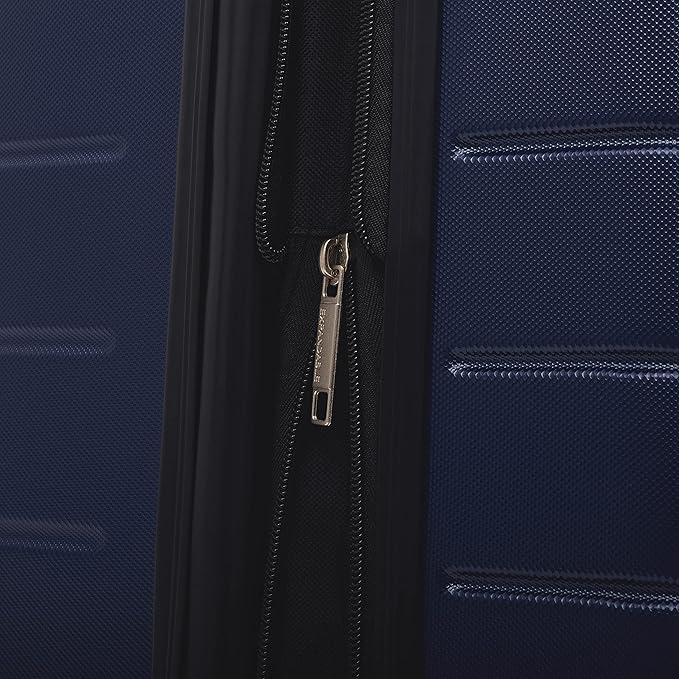 Wrangler Smart Spinner Hardside Luggage, 2 Piece Set, Navy Blue