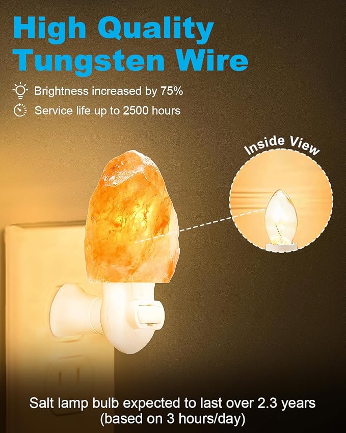 Night Light Bulbs - 4W Dimmable Warm White - E12 Base - Small Clear Glass, C7