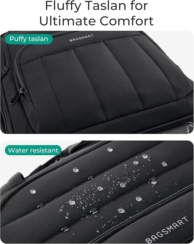 BAGSMART Small Underseat Carry on Luggage with Wheels, 16 inch Small Under Seat Luggage, Lightweight Travel Suitcase for Women, Classic