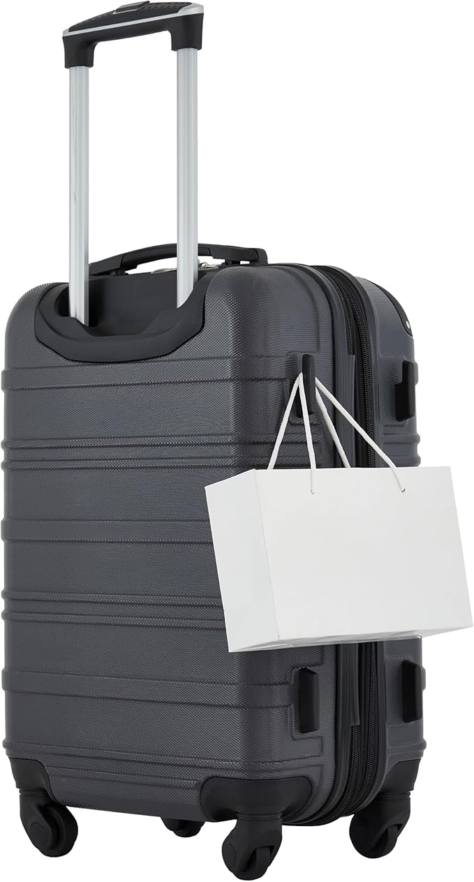 Travelers Club Phoenix Luggage, Blackened Pearl, 22-Inch Carry-On