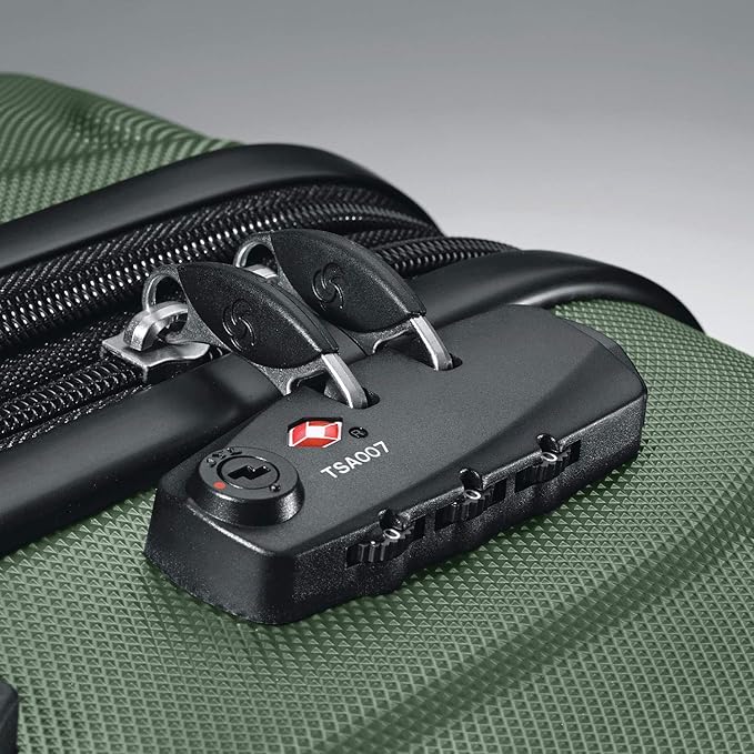 Samsonite Omni PC Hardside Expandable Luggage with Spinner Wheels, 3-Piece Set (20/24/28), Army Green