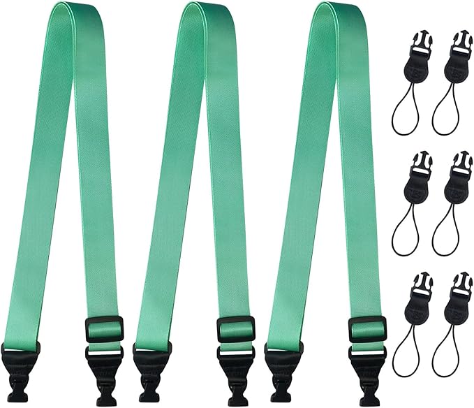 3 Pack Adjustable Shoulder Strap:Comfortable for iPad Strap Nylon Neck Lanyard for iPad/Samsung Tablet Case,Camera Binocular Crossbody Laptop Luggage Bag(Mint Green)