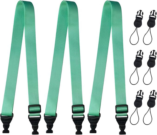 3 Pack Adjustable Shoulder Strap:Comfortable for iPad Strap Nylon Neck Lanyard for iPad/Samsung Tablet Case,Camera Binocular Crossbody Laptop Luggage Bag(Mint Green)