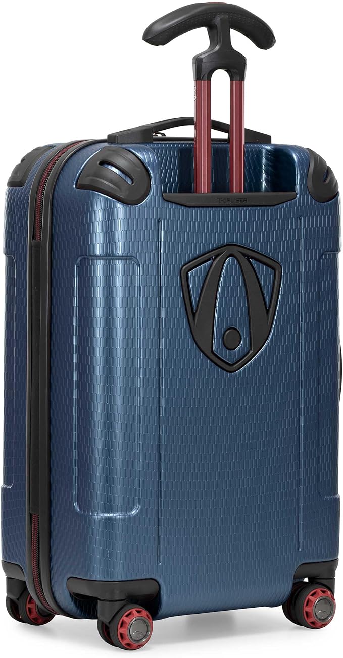 Traveler's Choice Maxporter II Polycarbonate Hardside Trunk with Spinner Wheels, Navy, 22-Inch Carry-on Luggage