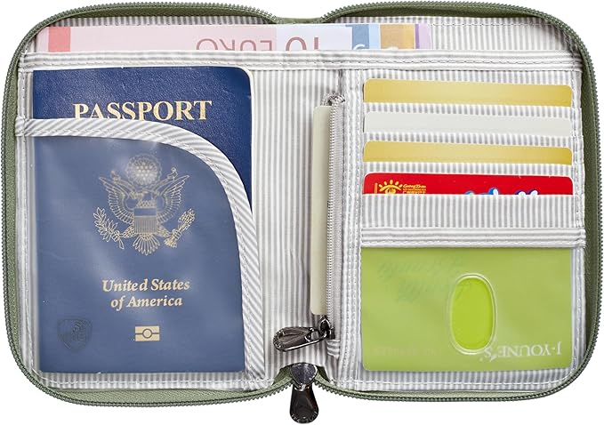 Travelon RFID Blocking Passport Zip Wallet