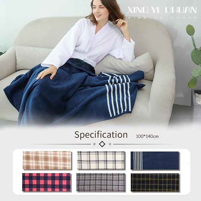 XING YE CHUAN Fleece Wearable Blanket, Comfy Poncho Throw with Buttons, Plush Sleeveless Blankets, for Women Cape Wrap Cover…