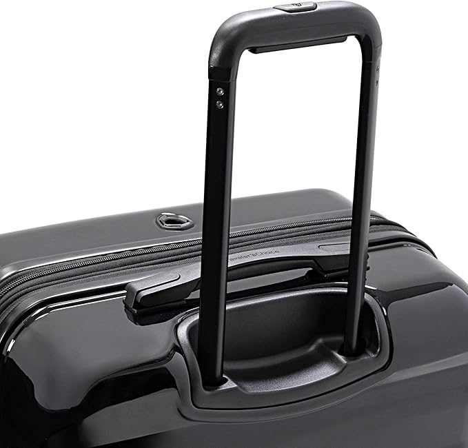 Traveler's Choice Edinburgh II Hardside Spinner Luggage, TSA Lock, Black, 3 Piece Set (21/25/29)