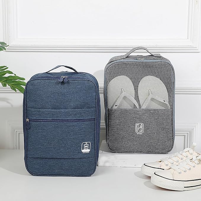 Shoe Bags - Portable Waterproof Organizer, Holds 3-4 Pairs, Travel Essentials