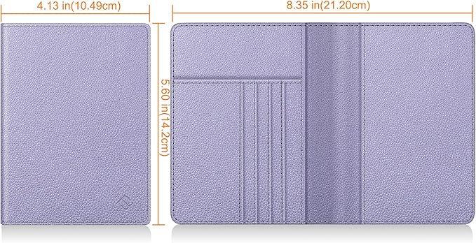 FINTIE Passport Holder, Slim Travel Wallet RFID Blocking Card Case Cover Passport Cover Protector Essentials with Credit Card Slots for Women/Men | Slim, RFID Blocking, Card Case Cover, Essentials, Credit Card Slots