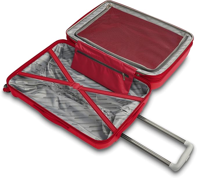 American Tourister Stratum 2.0 Hardside Expandable Luggage with Spinners | Red | 3PC (CO/MED/LG)