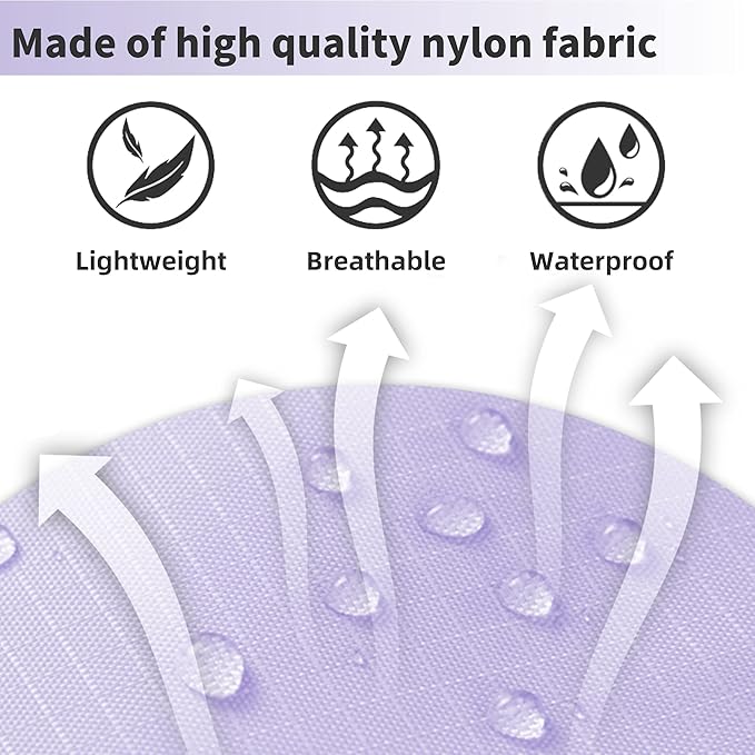 tianzong Travel Shoe Bag with Handle Holds 2 Pairs of Shoes, Shoe Packing Cubes for Travel (Purple, 2 Pack)