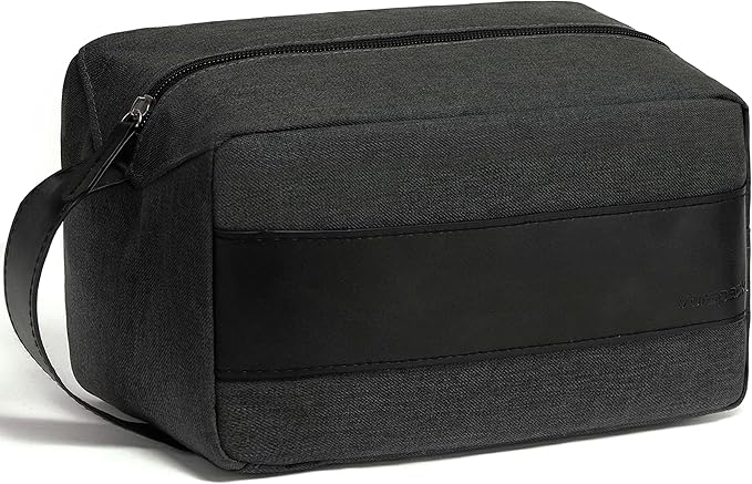Vorspack Toiletry Bag for Men - Water Resistant Travel Bag for Toiletries, Bathroom Essentials, Travel Accessories, Gifts - Grey