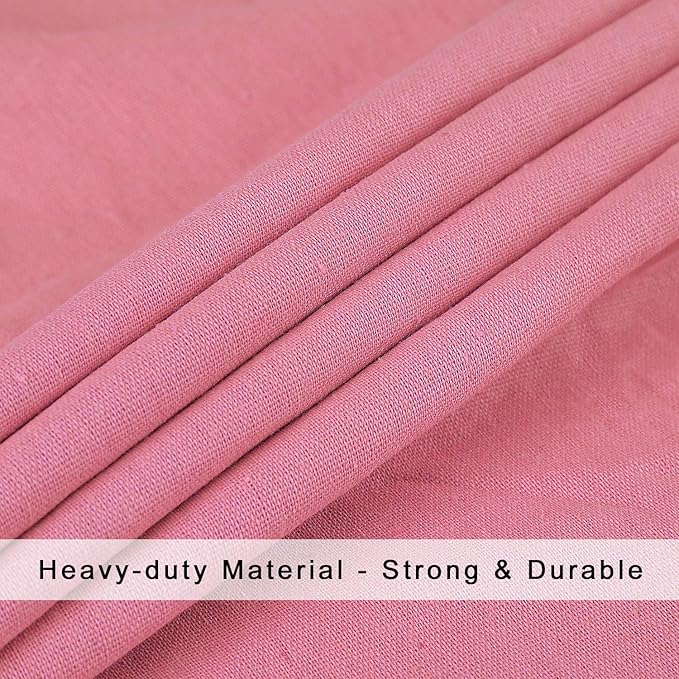 Heavy Duty Laundry Bag with Drawstring and Handle, Extra Large Travel Dirty Clothes Bag for Laundromat and Household, Durable Rip-Stop Laundry Hamper Liner, 28 x 40 Inch by SANFERGE, Pink