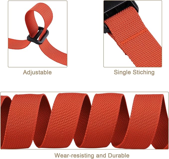 MAGARROW 78" x 1" Strap Buckle Packing Straps Adjustable 1-Inch Belt