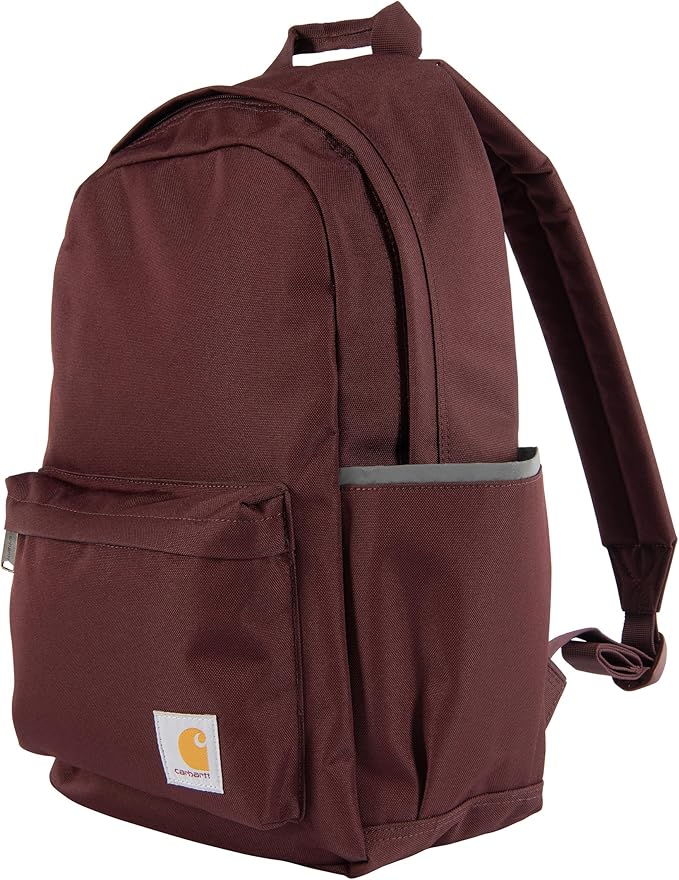 Carhartt 21L Classic Laptop Backpack, Water-Resistant Pack W/ 15" Laptop Sleeve and Organizational Compartments, Port