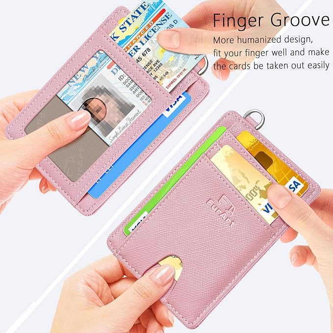 FurArt Slim Minimalist Wallet, Front Pocket Wallets, RFID Blocking, Credit Card Holder for Men