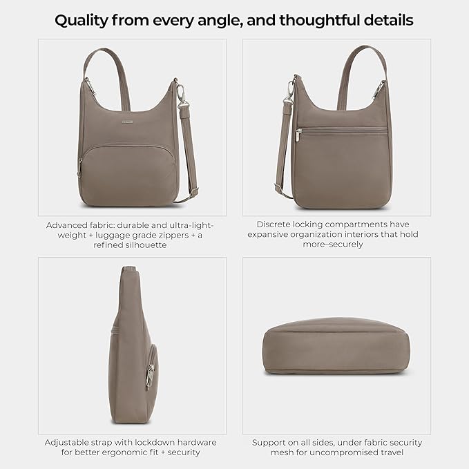 Travelon Anti-Theft Classic Essential Messenger Bag