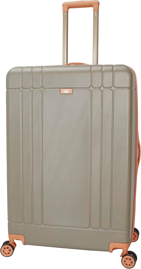 Dockers Hooper Hardside Expandable 8-Wheel Spinner Travel Checked Luggage, 28-Inch, Timberwolf