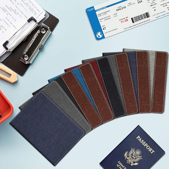 FINTIE Passport Holder, Slim Travel Wallet RFID Blocking Card Case Cover Passport Cover Protector Essentials with Credit Card Slots for Women/Men | Slim, RFID Blocking, Card Case Cover, Essentials, Credit Card Slots
