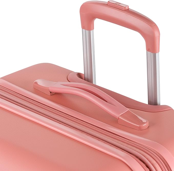 SwissGear 7366 Signature Hardside Expandable Luggage with Spinner Wheels, TSA Lock, Coral Almond, Checked-Medium 23-Inch