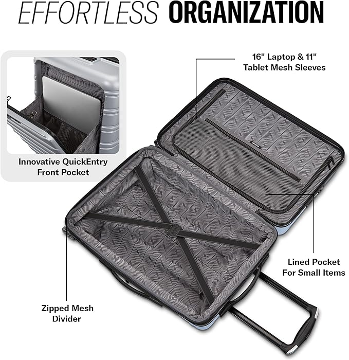 Samsonite Omni 2 Pro Hardside Expandable Luggage with Spinner Wheels, Pro Carry-on, MIDNIGHT BLACK
