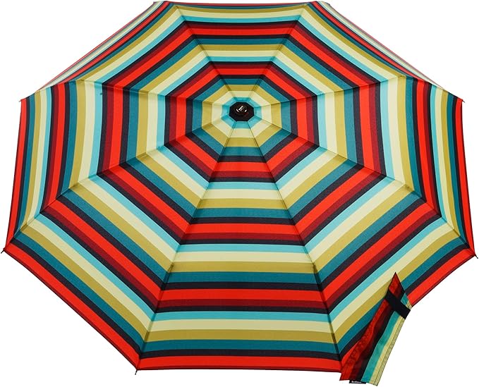 totes Titan Portable Travel Umbrella – Windproof, Waterproof, Strong, Compact Umbrella – Perfect for the Car, Backpack, and On-the-Go
