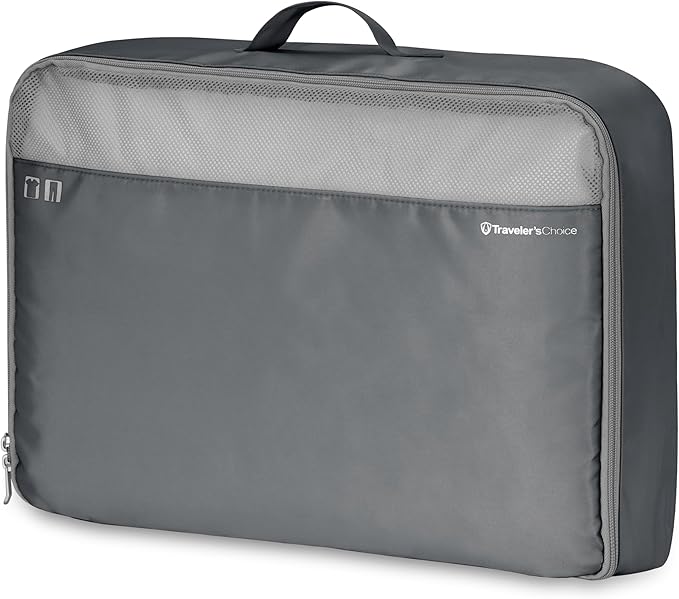 Traveler's Choice Cloverland Packing Cubes, 5-Piece Set, Dark Gray